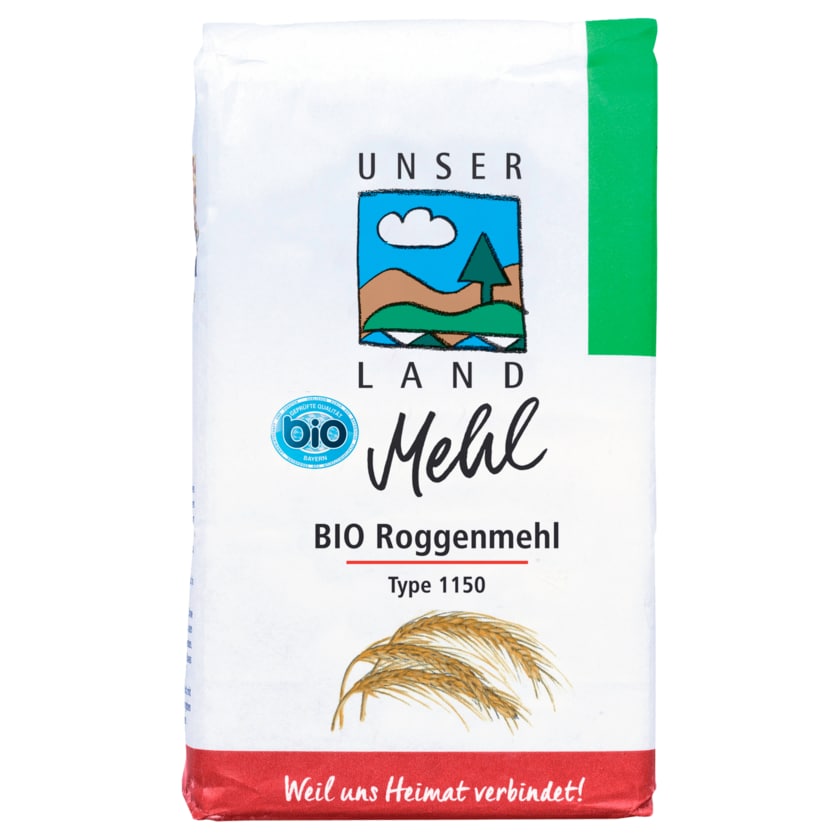 UNSER LAND Bio Roggenmehl Type 1150 1kg